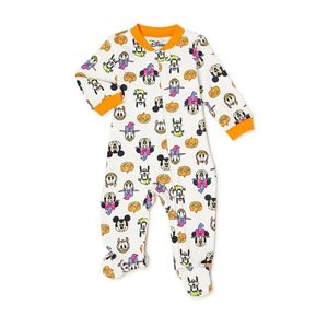 Baby Boys Girls Disney Characters Faces HALLOWEEN Cotton Sleeper Size 0-3 mo NWT